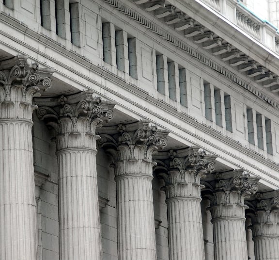 Facade of bank