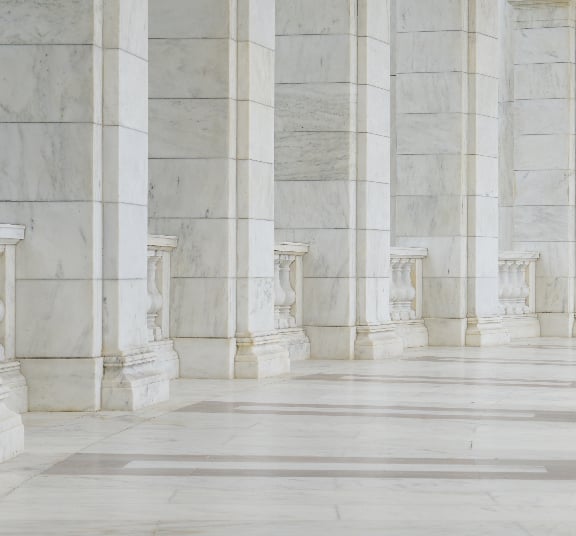 Marble lobby