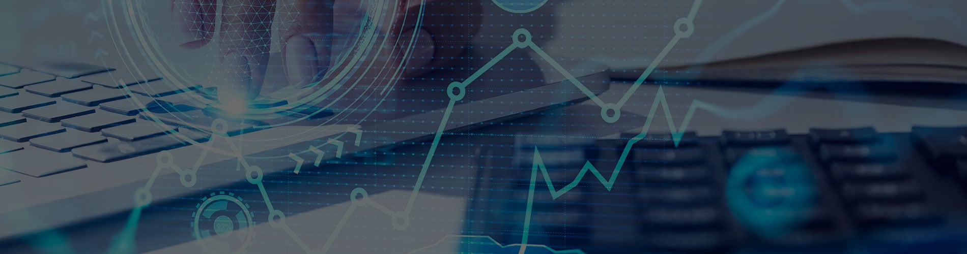 Abstract laptop graphic