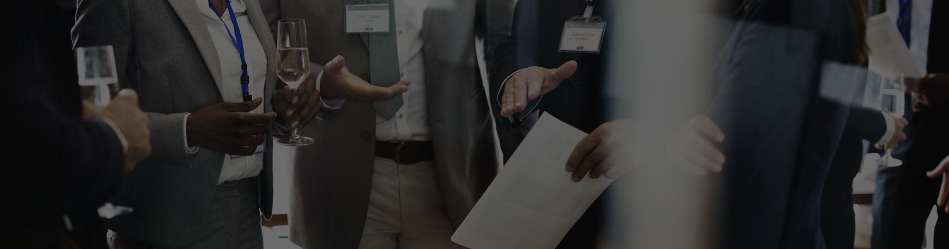 Business people talking