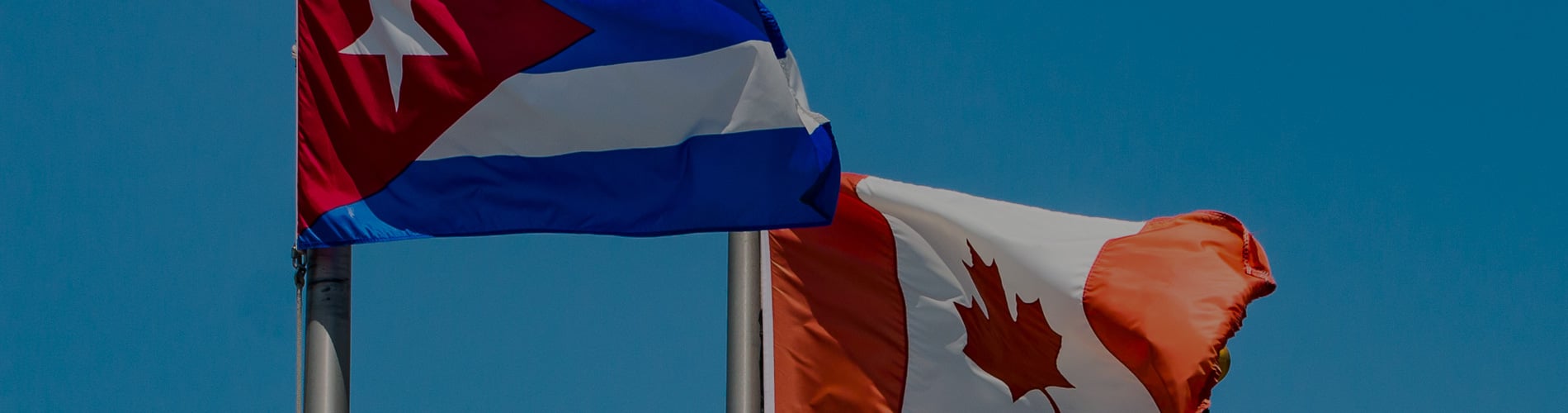 Canada and Cuba Flags