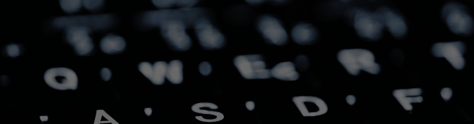 Closeup of laptop keyboard illumination
