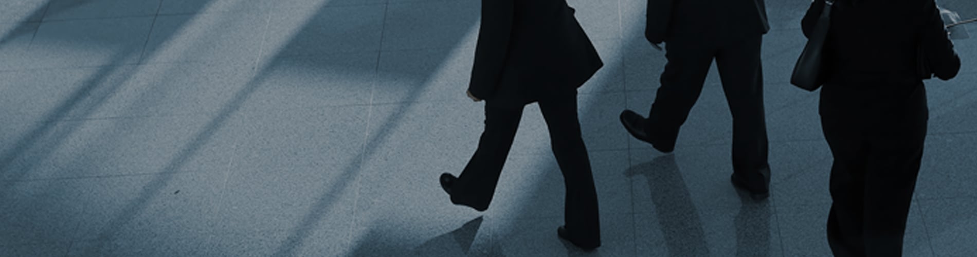 Professionals walking