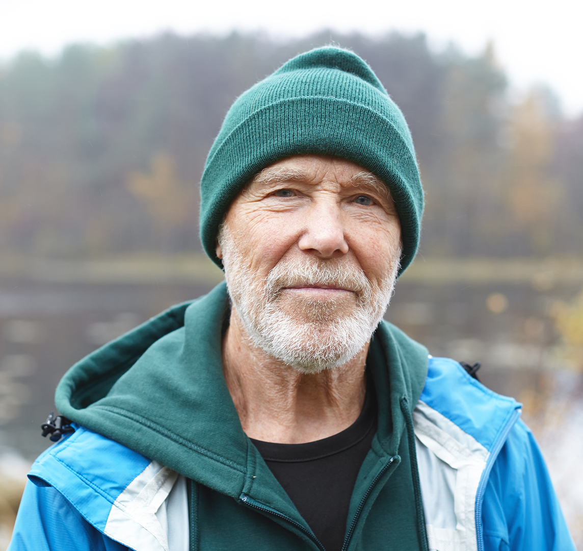 Portrait of man with a beanie