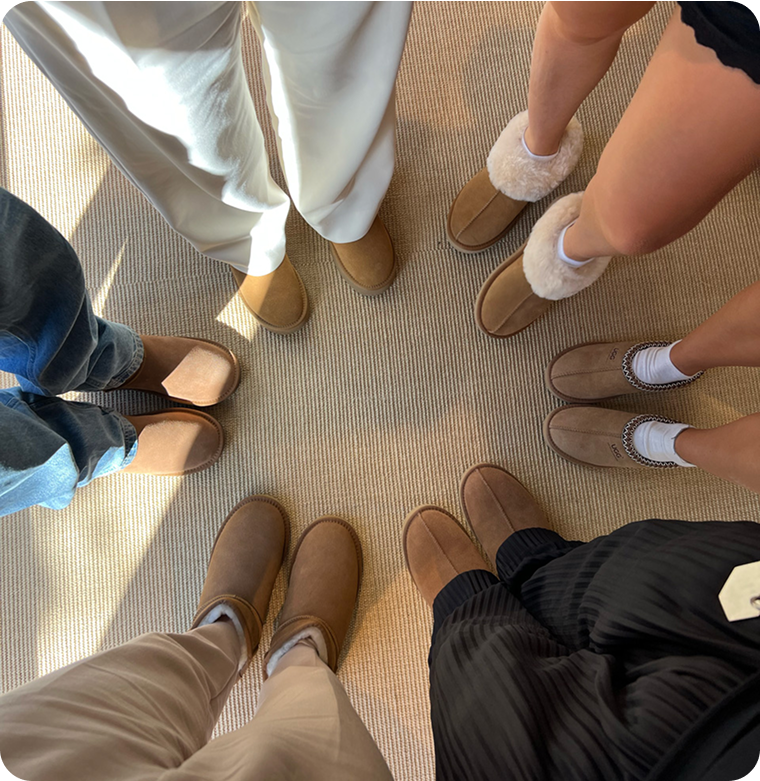 Ugg Express team showing off their Ugg boots