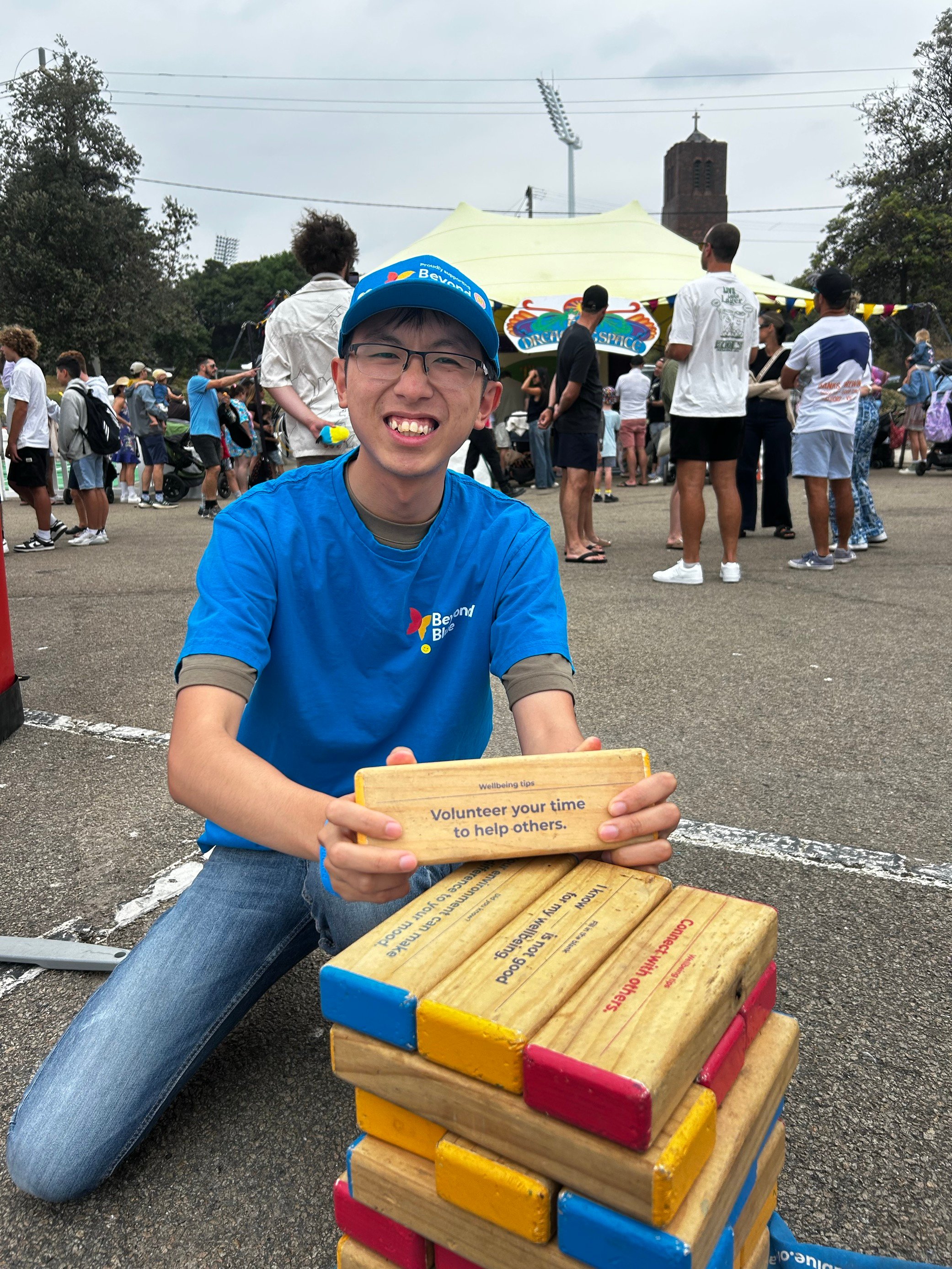 Beyond Blue volunteer at Perth Pride Day