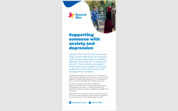 Supporting someone with anxiety and depression info card