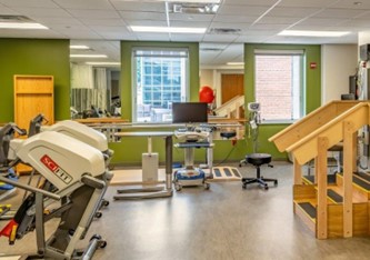 Interior view of the gym