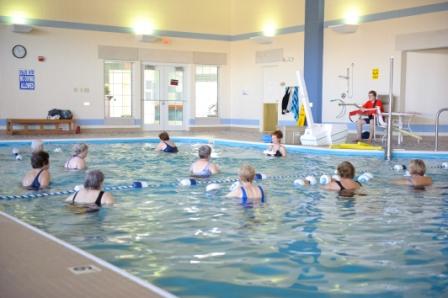Older women in pool