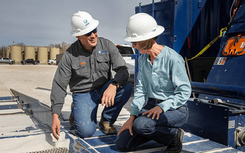 Lobo Logistics COO, Marcus Dacar and BOK Financial portfolio manager, Franci Bond. Lobo Logistics COO, Marcus Dacar and BOK Financial portfolio manager, Franci Bond.