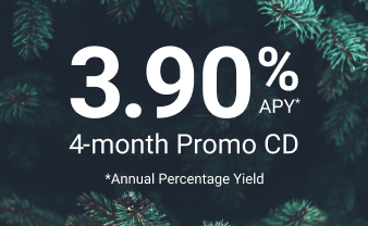 3.90% 4-month Promo CD (Annual Percentage Yield)