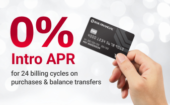 0% Intro APR for 24 billing cycles on purchases and balance transfers