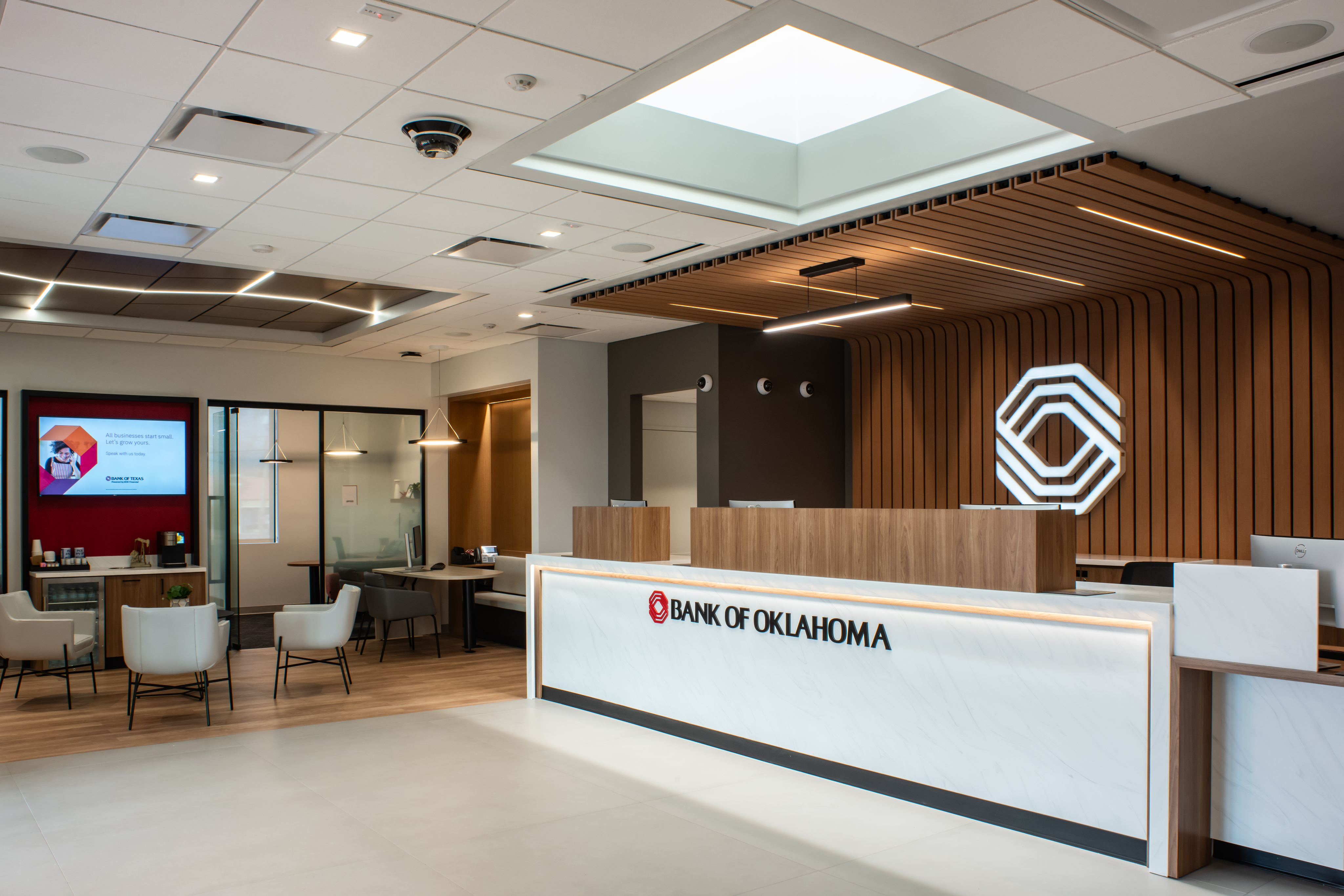 Rendering of remodeled branch teller counter