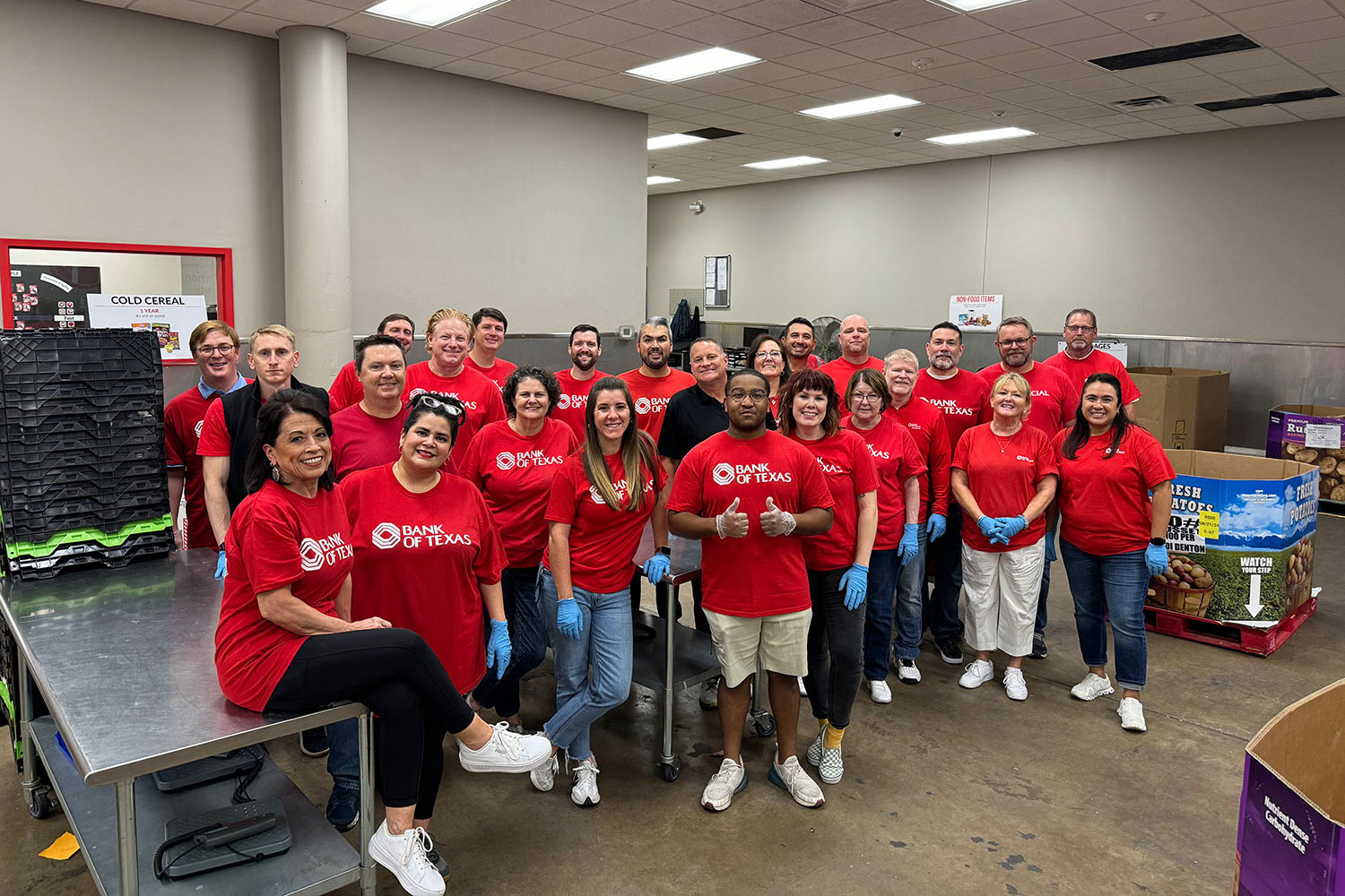 Bank of Texas employees giving back in the community