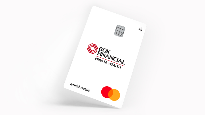BOKF Mastercard debit card