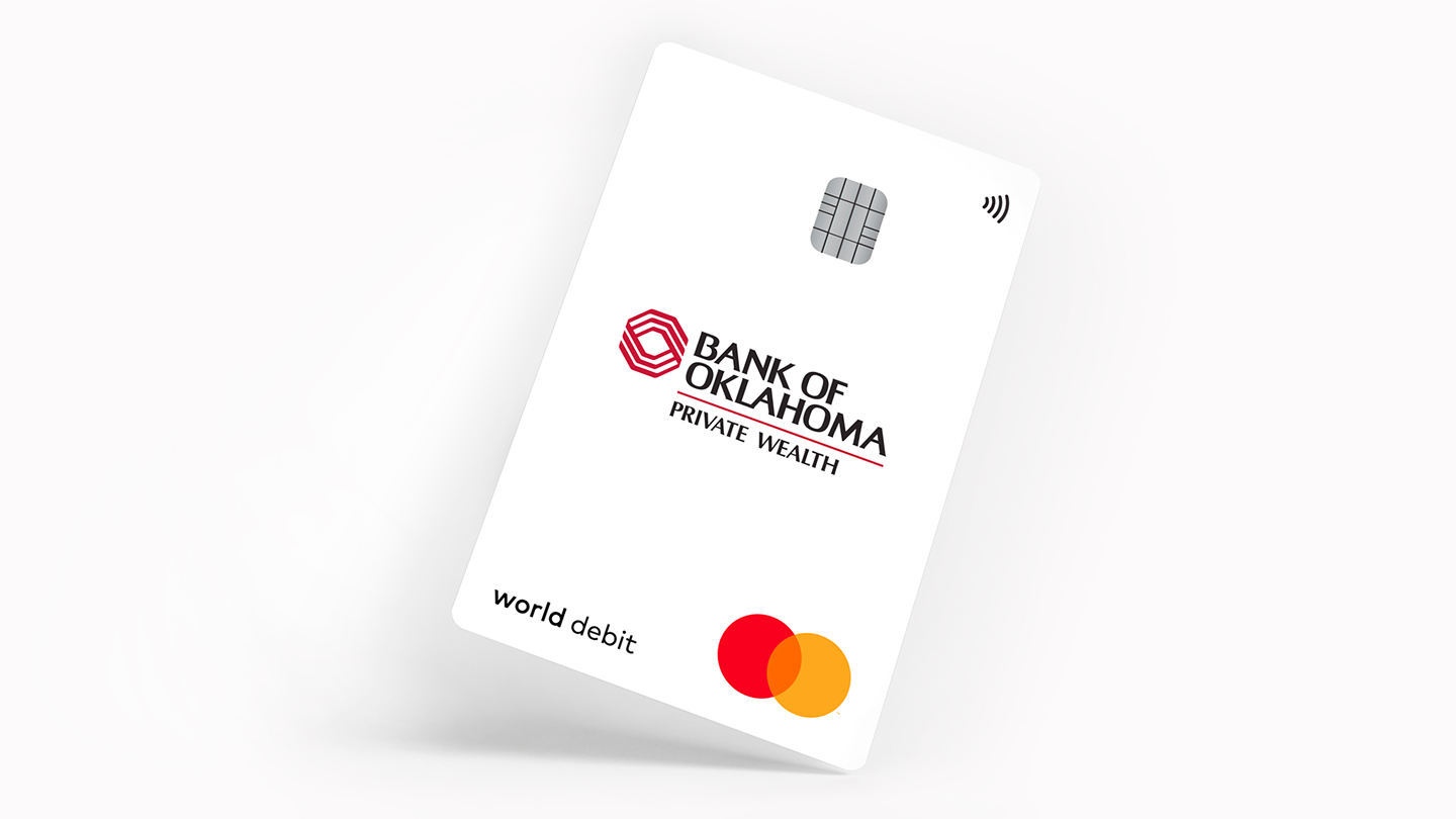 BOKF Mastercard debit card
