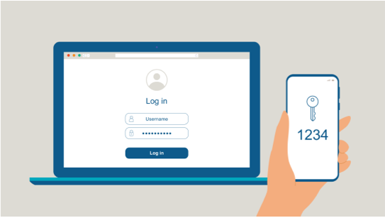 Graphic of laptop and mobile device