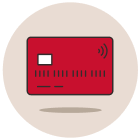 Red credit card