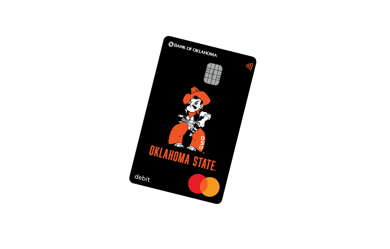Bank of Oklahoma launches new OSU debit card.