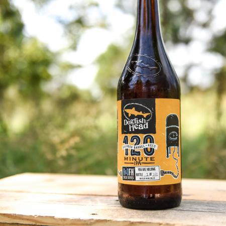Bourbon Barrel-Aged 120 Minute IPA by Dogfish Head Craft Brewery