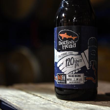 Rye Barrel-Aged 120 Minute IPA by Dogfish Head Craft Brewery