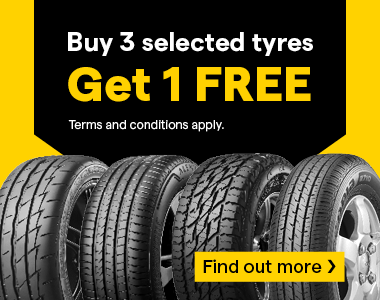 Tyre Sale Buy 3 Get 1 Free