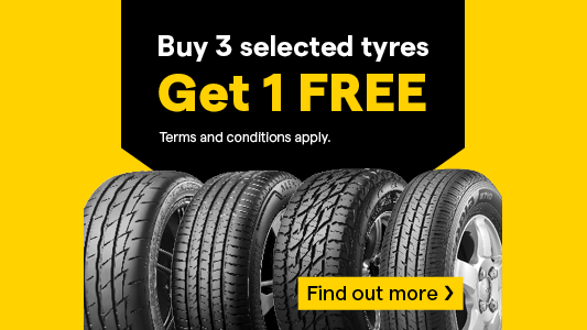 Tyre Sale Buy 3 Get 1 Free