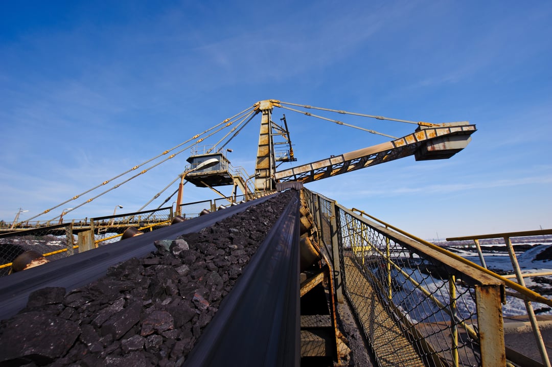 Conveyor Belt at Mining Site