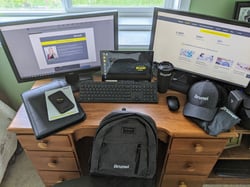 Brunel swag and computer monitors