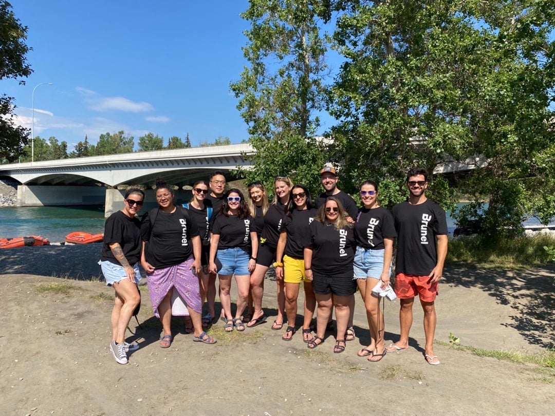 Brunel Calgary office members volunteer to clean up Shouldice Park