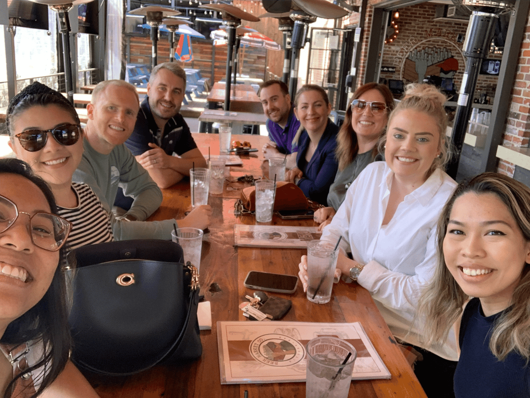 Brunel Houston employees gather for lunch and drinks