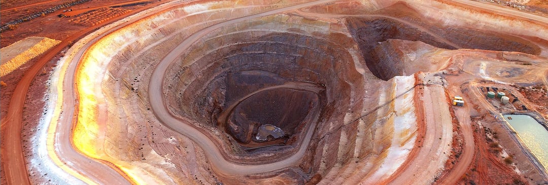 BHP open pit mine in Australia