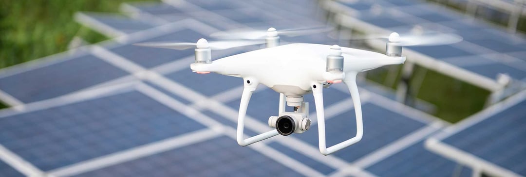 Drone technology solar cells inspection