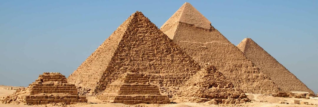 Great pyramids of Giza Egypt