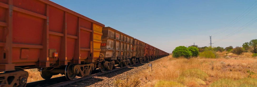 Western Australia Pilbara iron ore automated freight train network Rio Tinto