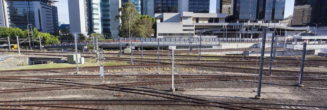 Brisbane Roma St station rail infrastructure