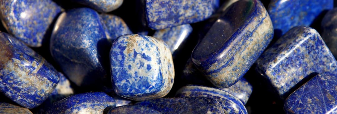 Blue cobalt stones