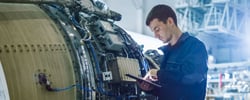 Australia defence engineer diagnosing plane