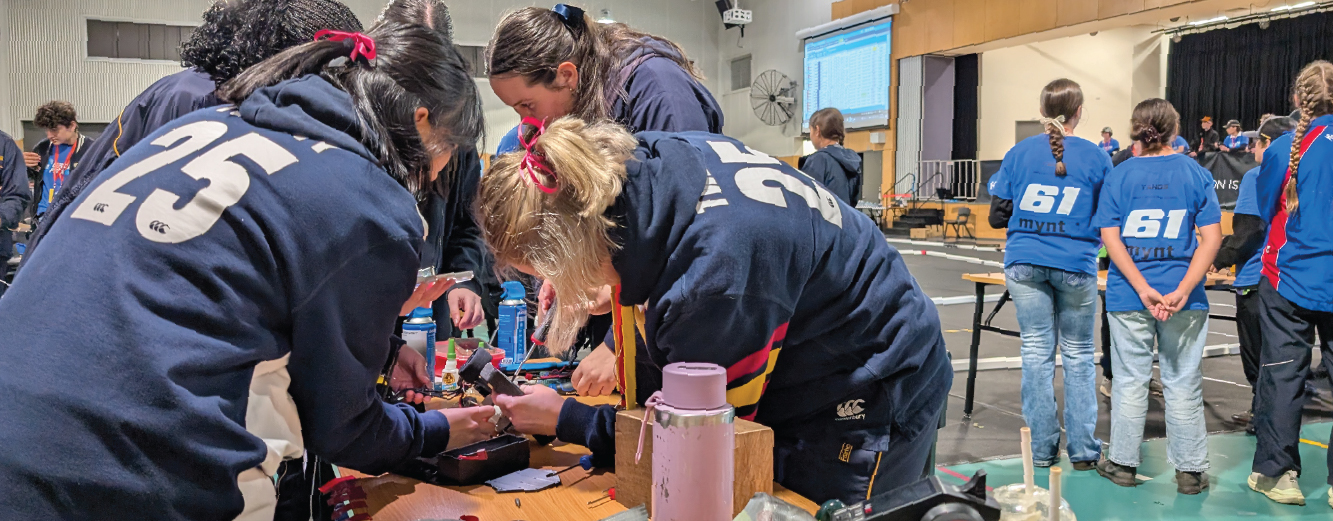 Fairholme College girls team hydrogen car repair