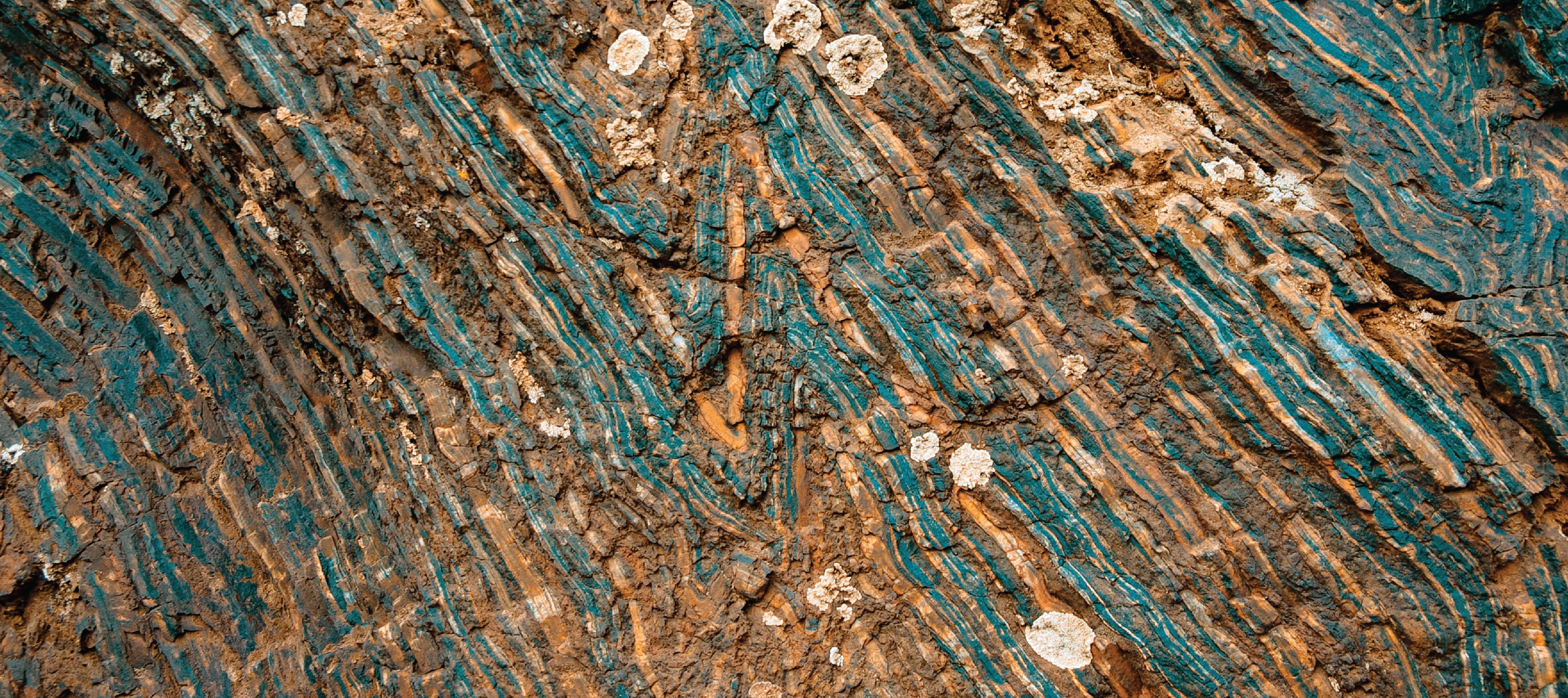 Close up of iron ore mineral