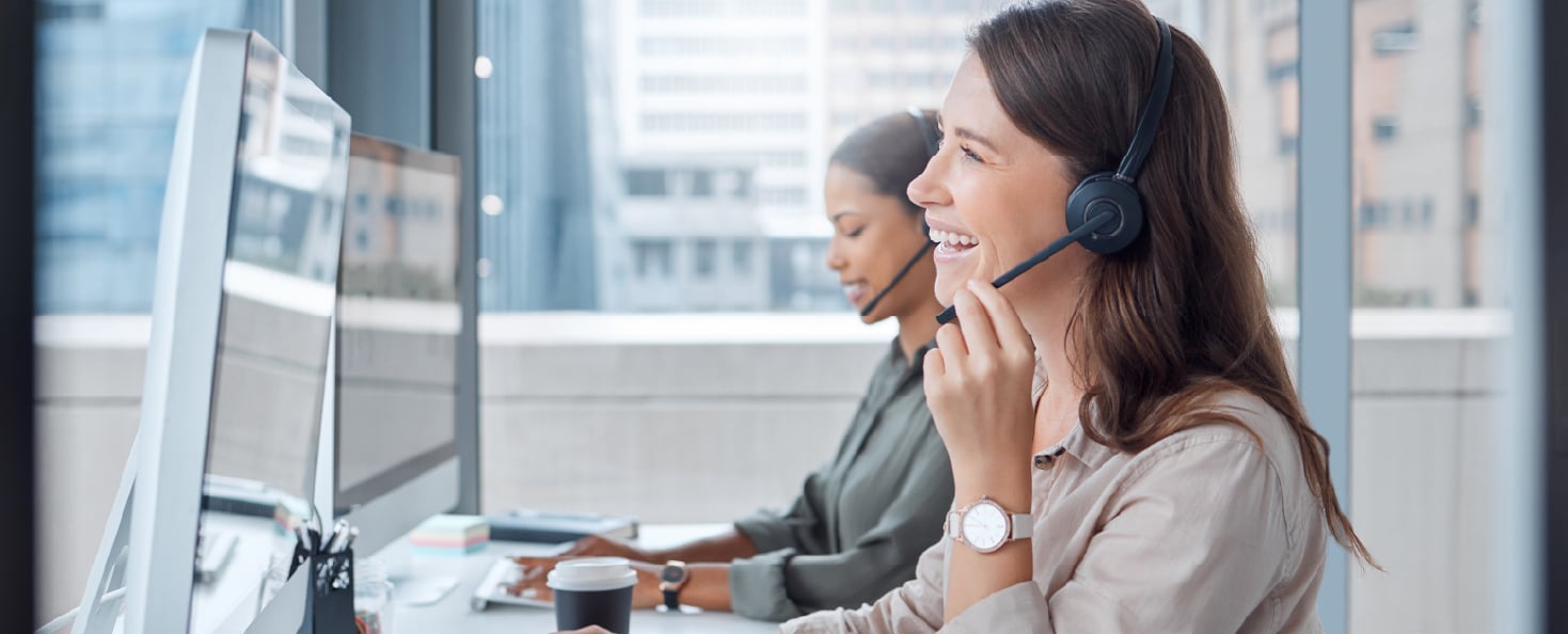 woman onboarding on phone with candidate recruitment process outsourcing