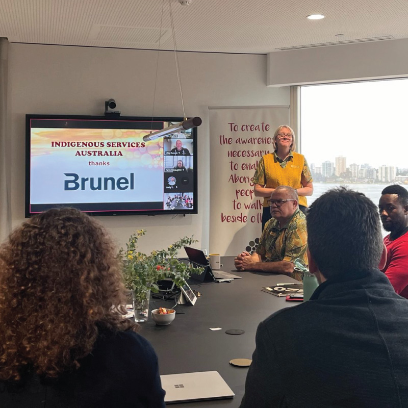 Indigenous Australia presenting in Brunel Perth office