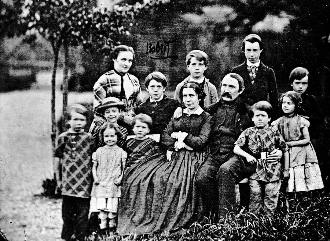 Robert Koch with his family in Clausthal in the Harz region.