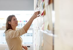 Kanban board woman