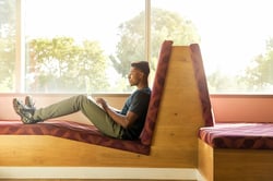 young man on laptop