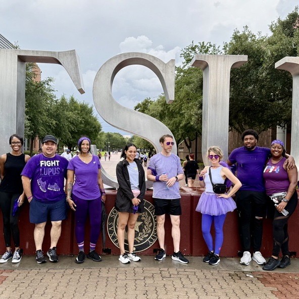 Community engagement vierkant Houston Lupus walk