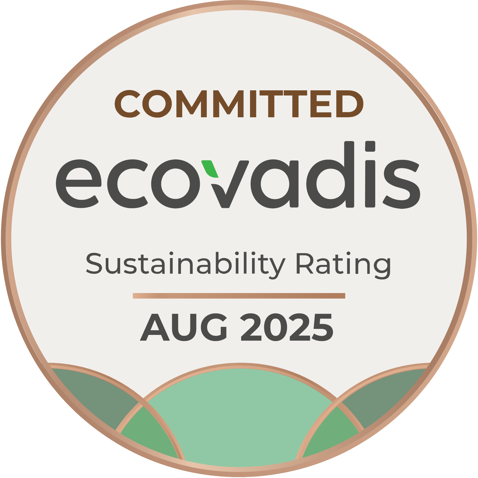Ecovadis committment badge