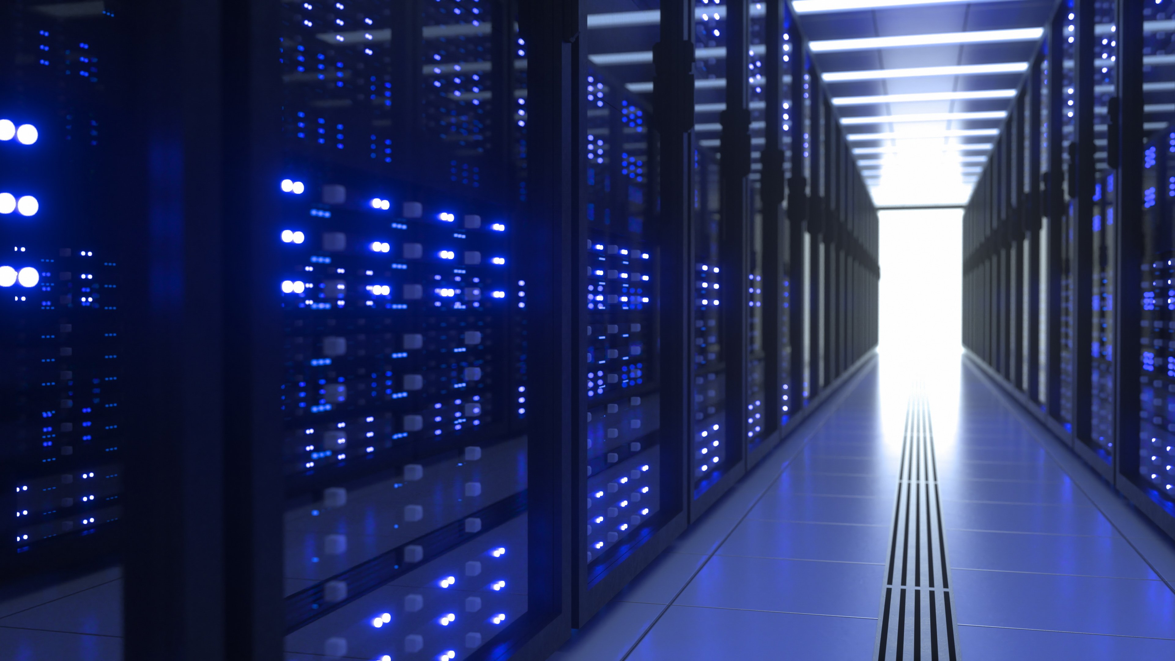 Modern data center server infrastructure supporting outsourced data center operations and critical IT environments