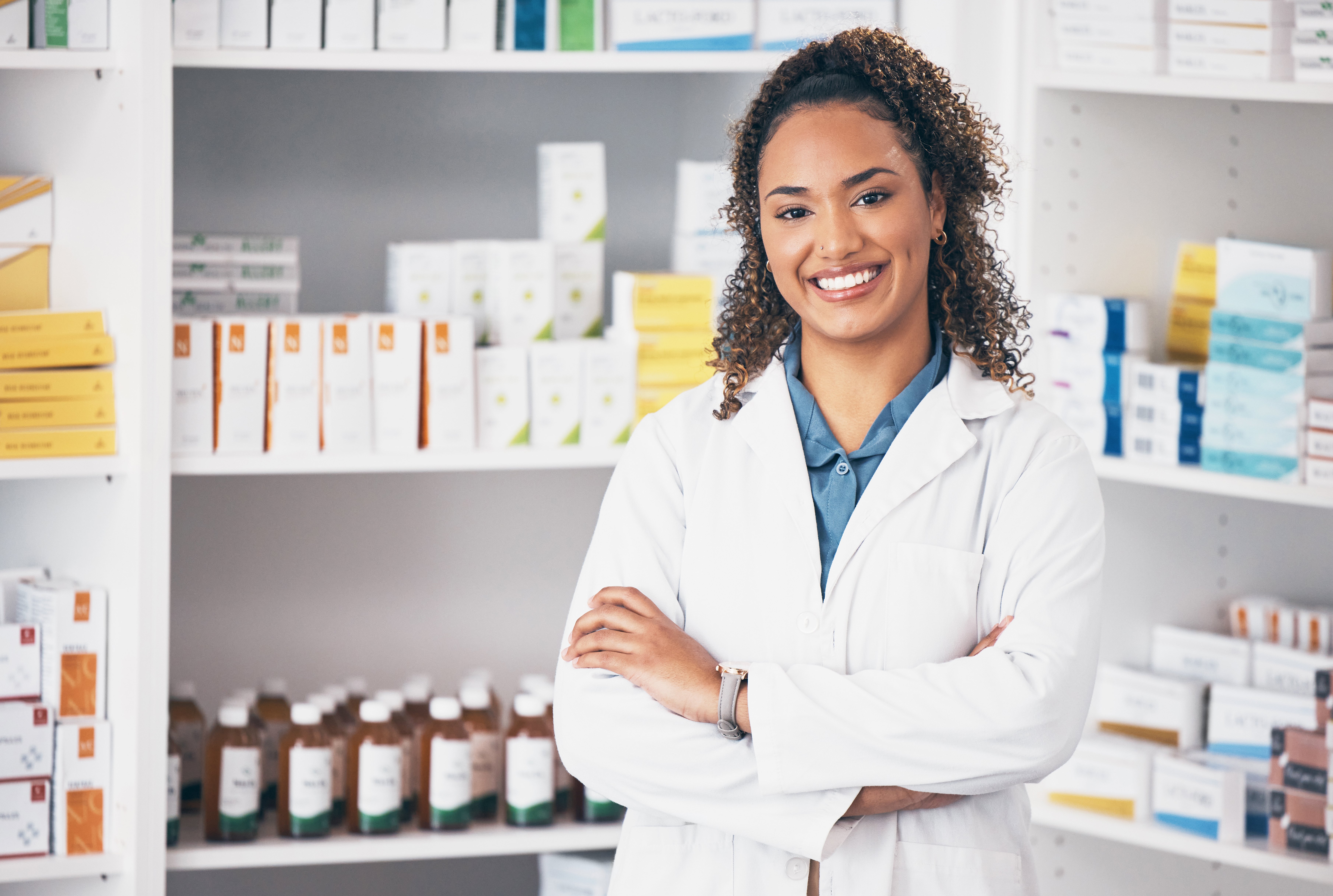 Professional pharmaceutical recruiters collaborating on hiring strategies in a modern office environment.