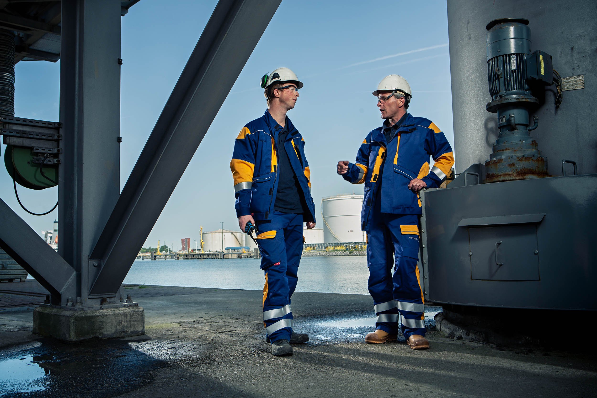 Brunel specialisten poseren aan het water